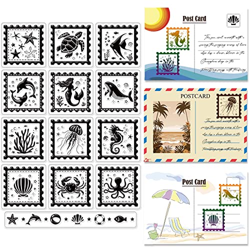 craspire Unterwasser-Klarsichtstempel Für Die Kartenherstellung, Dekoration, Scrapbooking-Zubehör, Sea Turtle Clear Stamps Animals Whale Mermaid Transparente Silikonstempel craspire Unterwasser-Klarsichtstempel Für Die Kartenherstellung, Dekoration, Scrapbooking-Zubehör, Sea Turtle Clear Stamps Animals Whale Mermaid Transparente Silikonstempel von craspire