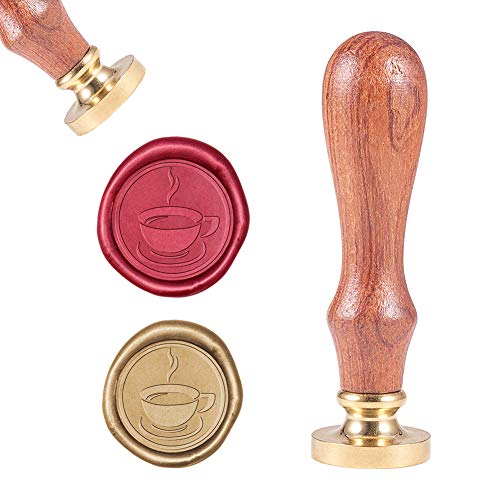 craspire Wachs-Siegel-Stempel, Jahrgang Wachssiegelstempel Kaffee Retro Holzstempel Abnehmbar Messingkopf 25 mm Für Hochzeit Umschläge Einladungen Verschönerung craspire Wachs-Siegel-Stempel, Jahrgang Wachssiegelstempel Kaffee Retro Holzstempel Abnehmbar Messingkopf 25 mm Für Hochzeit Umschläge Einladungen Verschönerung von craspire