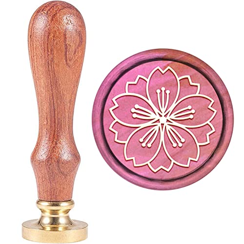 CRASPIRE Wachs-Siegel-Stempel, Jahrgang Wachssiegelstempel Kirschblüte Retro Holzstempel Abnehmbar Messingkopf 25 mm Für Hochzeit Umschläge Einladungen Verschönerung CRASPIRE Wachs-Siegel-Stempel, Jahrgang Wachssiegelstempel Kirschblüte Retro Holzstempel Abnehmbar Messingkopf 25 mm Für Hochzeit Umschläge Einladungen Verschönerung von craspire