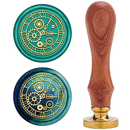 craspire Wachs-Siegel-Stempel, Jahrgang Wachssiegelstempel Uhr Retro Holzstempel Abnehmbar Messingkopf 25 mm Für Hochzeit Umschläge Einladungen Verschönerung craspire Wachs-Siegel-Stempel, Jahrgang Wachssiegelstempel Uhr Retro Holzstempel Abnehmbar Messingkopf 25 mm Für Hochzeit Umschläge Einladungen Verschönerung von craspire