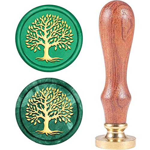 CRASPIRE Wachs-Siegel-Stempel, Siegelwachsstempel Lebensbaum Retro Holzstempel Wachssiegel 25 mm Abnehmbar Messingdichtung Holzgriff Für Umschläge Einladungen Hochzeit Verschönerung Flasche Dekoration CRASPIRE Wachs-Siegel-Stempel, Siegelwachsstempel Lebensbaum Retro Holzstempel Wachssiegel 25 mm Abnehmbar Messingdichtung Holzgriff Für Umschläge Einladungen Hochzeit Verschönerung Flasche Dekoration von craspire