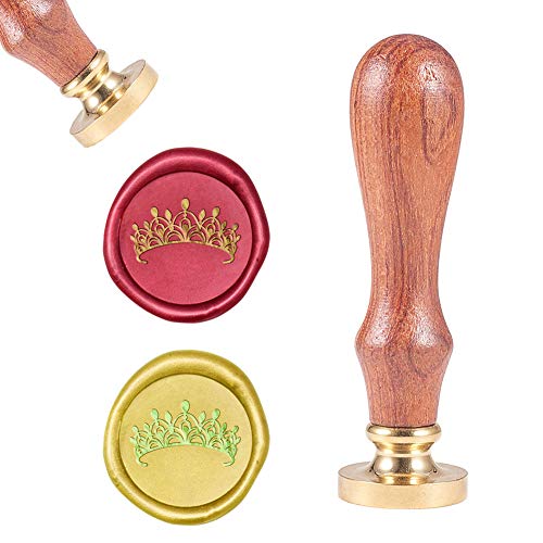 CRASPIRE Wachssiegel Stempel Krone, Siegelwachsstempel Retro Holzstempel Wachssiegel 25 mm Abnehmbar Messingkopf Holzgriff Für Umschlag Einladung Hochzeit Verschönerung Geschenkkarte CRASPIRE Wachssiegel Stempel Krone, Siegelwachsstempel Retro Holzstempel Wachssiegel 25 mm Abnehmbar Messingkopf Holzgriff Für Umschlag Einladung Hochzeit Verschönerung Geschenkkarte von craspire