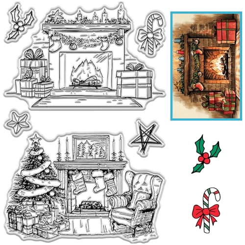CRASPIRE Weihnachts Klarstempel Kamine Lagerfeuer Geschenke Weihnachtsbaum Socken Zuckerstangen Transparent Wiederverwendbar Silikon Stempel Siegel Für Winterferien Scrapbook Journal CRASPIRE Weihnachts Klarstempel Kamine Lagerfeuer Geschenke Weihnachtsbaum Socken Zuckerstangen Transparent Wiederverwendbar Silikon Stempel Siegel Für Winterferien Scrapbook Journal von craspire