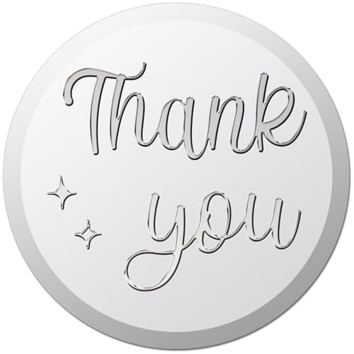 craspire 100 Stück 1.5 Zoll Dankeschön Aufkleber Aus Silberfolie Stern Rund Kreis Selbstklebende Etiketten Geprägte Umschlagsiegel Aufkleber Metallischer Stempel Für Hochzeitsgeschenke Dekoration craspire 100 Stück 1.5 Zoll Dankeschön Aufkleber Aus Silberfolie Stern Rund Kreis Selbstklebende Etiketten Geprägte Umschlagsiegel Aufkleber Metallischer Stempel Für Hochzeitsgeschenke Dekoration von craspire