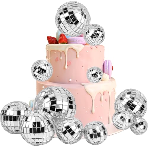 craspire 11 Stück 5 Größen Discokugel-Kuchenaufsatz Splitter Mini-Discokugeln Dekoration Disco-Themenzubehör Für Geburtstagskuchenparty 70er-Themenpartybevorzugung Kuchen-Discokugel-Partydekorationen craspire 11 Stück 5 Größen Discokugel-Kuchenaufsatz Splitter Mini-Discokugeln Dekoration Disco-Themenzubehör Für Geburtstagskuchenparty 70er-Themenpartybevorzugung Kuchen-Discokugel-Partydekorationen von craspire