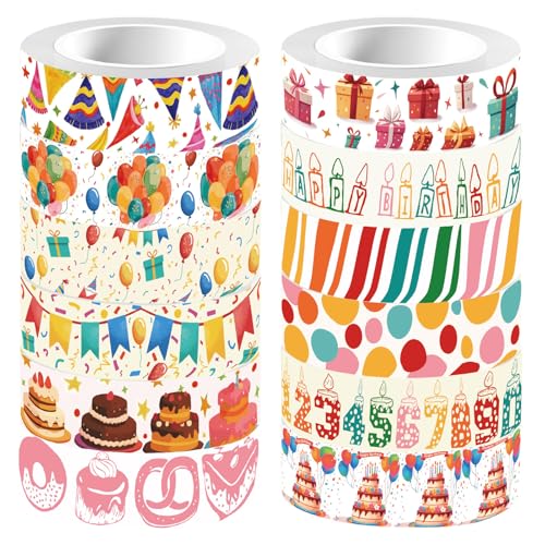 craspire 12 Stil Happy Birthday Masking Tape Tagebuch Klebeband Kuchen Luftballons Dekorative Geschenkverpackungs Klebebandrollen Für Heimwerker Bastelarbeiten Scrapbook Tagebuch Notizbuch Planer craspire 12 Stil Happy Birthday Masking Tape Tagebuch Klebeband Kuchen Luftballons Dekorative Geschenkverpackungs Klebebandrollen Für Heimwerker Bastelarbeiten Scrapbook Tagebuch Notizbuch Planer von craspire