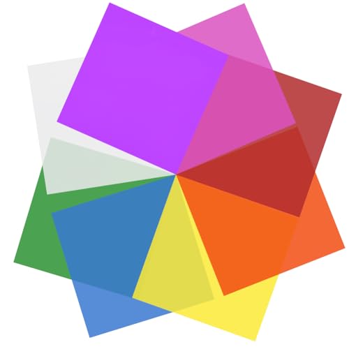 craspire 120 Stück Bunte Zellophanfolien Aus Kunststoffpapier 7,5 x 7,5 Zoll Transparent Farbige Süßigkeiten Kleine Geschenkverpackungskörbe Zellophanfolie Für Heimwerker Kunsthandwerk von craspire