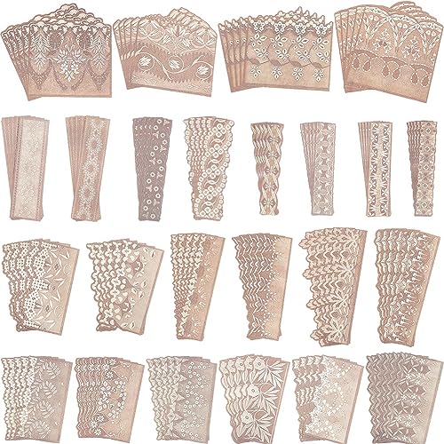 craspire 120 Stück Spitzen-Scrapbook-Papierausschnitt, Vintage-Blumenmuster, Ästhetisch, Tagebuch, Schatten-Aufkleber, Dekoratives Zubehör Für DIY-Karten, Fotorahmen, Planer, Alben, Handgefertigte craspire 120 Stück Spitzen-Scrapbook-Papierausschnitt, Vintage-Blumenmuster, Ästhetisch, Tagebuch, Schatten-Aufkleber, Dekoratives Zubehör Für DIY-Karten, Fotorahmen, Planer, Alben, Handgefertigte von craspire
