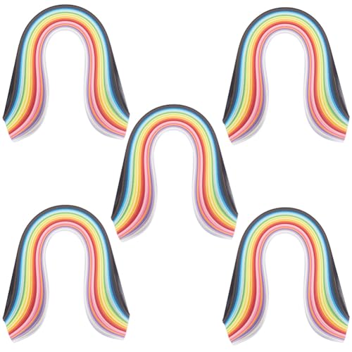 craspire 1300 Stück 26 Farben Quilling Papierstreifen Set Breite 3mm Länge 39cm Origami Papier Quilling Kunststreifen Für Bastelbegeisterte Erwachsene Anfänger DIY Handarbeit Weihnachten von craspire