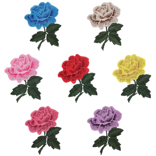craspire 14 Stück 7 Farben 3D-Rosen-Blume, Bestickte Applikationen, Aufnäher, Aufnäher, Applikation, Nähen, Basteln Für Reparatur, Dekoration, Kleidung, DIY, Jacke, Jeans, Hüte, Schuhe, Taschen craspire 14 Stück 7 Farben 3D-Rosen-Blume, Bestickte Applikationen, Aufnäher, Aufnäher, Applikation, Nähen, Basteln Für Reparatur, Dekoration, Kleidung, DIY, Jacke, Jeans, Hüte, Schuhe, Taschen von craspire