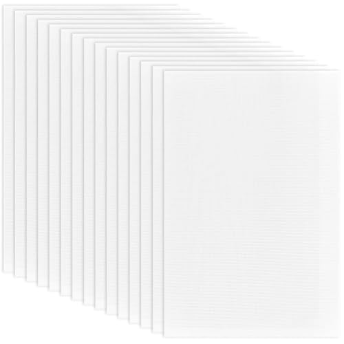 craspire 15 Stück Fursuit Eye Mesh 11.81x7.87 Zoll Weißes PVC Kunststoffnetz 0.5mm Loch Wasserdichtes Bedruckbares Mesh Für Furries Cosplay DIY Craft Prop Making Skulptur Home Decor von craspire