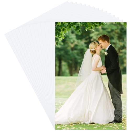 craspire 15 Stück Sublimations Aluminium Rohling Metall Fotorohlinge 5.9 x 3.9 Inch Weiß Perlmuttfarben Wärmeübertragung Benutzerdefiniertes Bild Posterrahmen Schild Platte Für DIY Druck Bastelraum von craspire