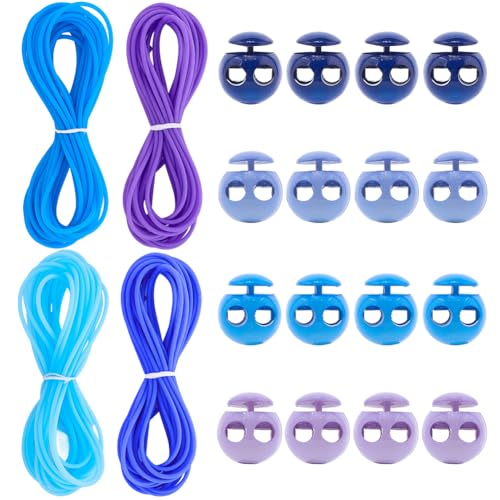craspire 16 Stück 4 Farben Kunststoff Federkordelstopper Mit 65,6 Fuß Elastischer Gummikordel Doppelloch Schieber Kordelzugschnallen Knebelstopper Für Kordelzüge Schnürsenkelclips Kleidungsreparatur craspire 16 Stück 4 Farben Kunststoff Federkordelstopper Mit 65,6 Fuß Elastischer Gummikordel Doppelloch Schieber Kordelzugschnallen Knebelstopper Für Kordelzüge Schnürsenkelclips Kleidungsreparatur von craspire