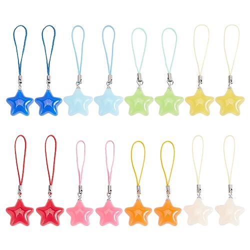 craspire 16 Stück Stern-Handy-Anhänger, Schlüsselanhänger, Acryl, Autoschlüssel, Zum Aufhängen, Geldbörsen-Anhänger, Dekoration, Zubehör, Geschenk, Damen-Dekoration Für Beste Freundin, Schwester craspire 16 Stück Stern-Handy-Anhänger, Schlüsselanhänger, Acryl, Autoschlüssel, Zum Aufhängen, Geldbörsen-Anhänger, Dekoration, Zubehör, Geschenk, Damen-Dekoration Für Beste Freundin, Schwester von craspire