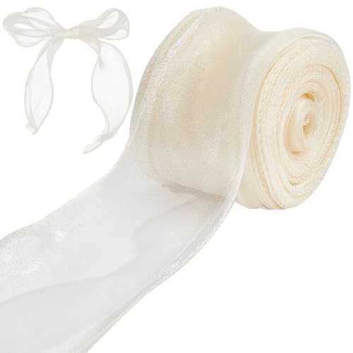 craspire 2-2/5 Zoll Gelbes Chiffonband Mit Draht 10 Yards Durchsichtiger Tüll Massive Rolle Mit Organzabändern Mit Draht Gewebt Für Geschenkverpackungen Hochzeitssträuße Heimdekoration Haar craspire 2-2/5 Zoll Gelbes Chiffonband Mit Draht 10 Yards Durchsichtiger Tüll Massive Rolle Mit Organzabändern Mit Draht Gewebt Für Geschenkverpackungen Hochzeitssträuße Heimdekoration Haar von craspire