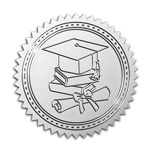 craspire 2" Goldfolien-Aufkleber Graduierung 100 Stück Urkundensiegel Silber Geprägter Runder Hut Gold-Urkundensiegel Aufkleber Für Umschläge Einladungskarte Diplome Auszeichnungen Graduierung craspire 2" Goldfolien-Aufkleber Graduierung 100 Stück Urkundensiegel Silber Geprägter Runder Hut Gold-Urkundensiegel Aufkleber Für Umschläge Einladungskarte Diplome Auszeichnungen Graduierung von craspire