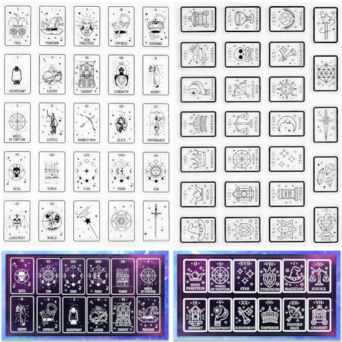 craspire 2 Stile Tarot Klare Stempel Divinatorische Elemente Hexe Wiederverwendbarer Hintergrund Poststempel Transparente Silikonstempelsiegel Für Journaling Kartenherstellung Dekor DIY Scrapbooking craspire 2 Stile Tarot Klare Stempel Divinatorische Elemente Hexe Wiederverwendbarer Hintergrund Poststempel Transparente Silikonstempelsiegel Für Journaling Kartenherstellung Dekor DIY Scrapbooking von craspire