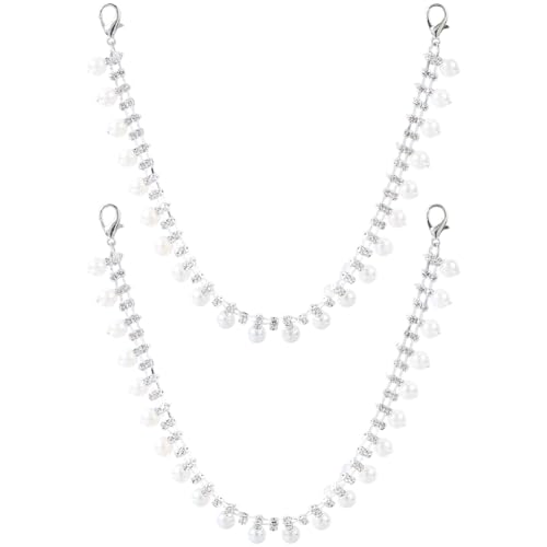 craspire 2 Stück Perlen Schuhanhänger Kette Schnürsenkel Dekorationsclips Legierung Strass Kunststoffperlen Hängeornament Mit Karabinerverschlüssen Schuhclip Anhänger Für Sneaker Stiefel craspire 2 Stück Perlen Schuhanhänger Kette Schnürsenkel Dekorationsclips Legierung Strass Kunststoffperlen Hängeornament Mit Karabinerverschlüssen Schuhclip Anhänger Für Sneaker Stiefel von craspire