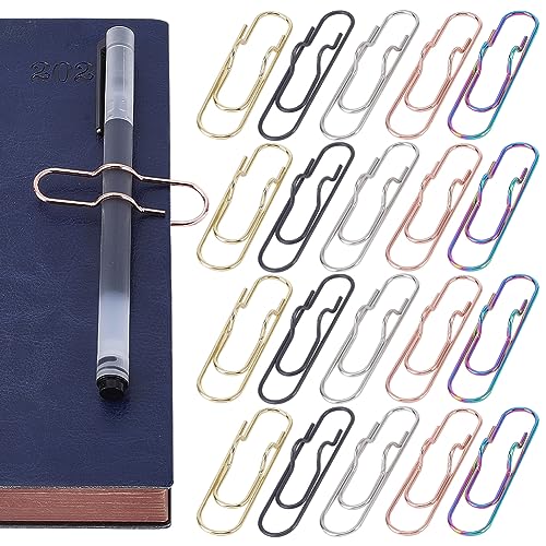 craspire 20 Stück 5 Farben Metall-Stiftklammern, Edelstahl-Stifthalterklammern, Büroklammern, Stifthalter, Oval, Für Notizbücher, Tagebuch, Planer, Zwischenablage, Büro, Schule, Schreibwaren craspire 20 Stück 5 Farben Metall-Stiftklammern, Edelstahl-Stifthalterklammern, Büroklammern, Stifthalter, Oval, Für Notizbücher, Tagebuch, Planer, Zwischenablage, Büro, Schule, Schreibwaren von craspire