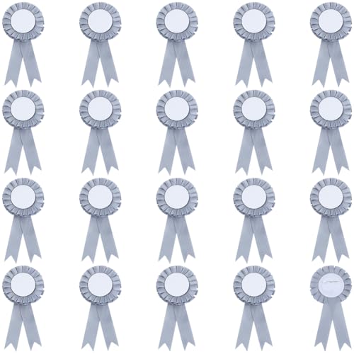 craspire 20 Stück Graues Blankes Auszeichnungsband Rosettenband Hauptpreisknopf Anstecknadel Brosche Gewinner Siegesbänder Für DIY Klassenzimmer Partyzubehör Wettbewerbe Sportveranstaltungen craspire 20 Stück Graues Blankes Auszeichnungsband Rosettenband Hauptpreisknopf Anstecknadel Brosche Gewinner Siegesbänder Für DIY Klassenzimmer Partyzubehör Wettbewerbe Sportveranstaltungen von craspire