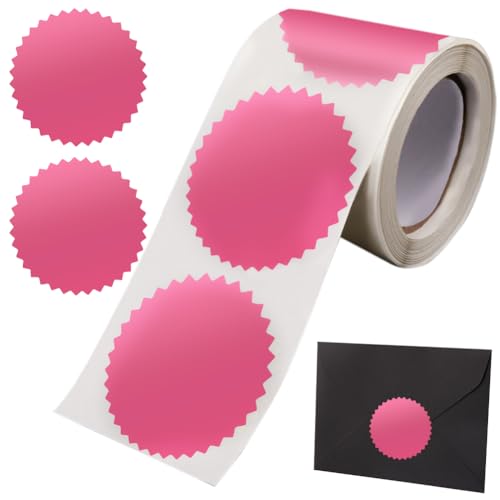 craspire 250 Stück Umschlagsiegel-Aufkleber, Blanko, Rosa Zertifikats-/Auszeichnungssiegel-Aufkleber, Metallische Aufkleber Mit Gezacktem Rand, 2" runde Etiketten, Folienaufkleber Für Pakete craspire 250 Stück Umschlagsiegel-Aufkleber, Blanko, Rosa Zertifikats-/Auszeichnungssiegel-Aufkleber, Metallische Aufkleber Mit Gezacktem Rand, 2" runde Etiketten, Folienaufkleber Für Pakete von craspire