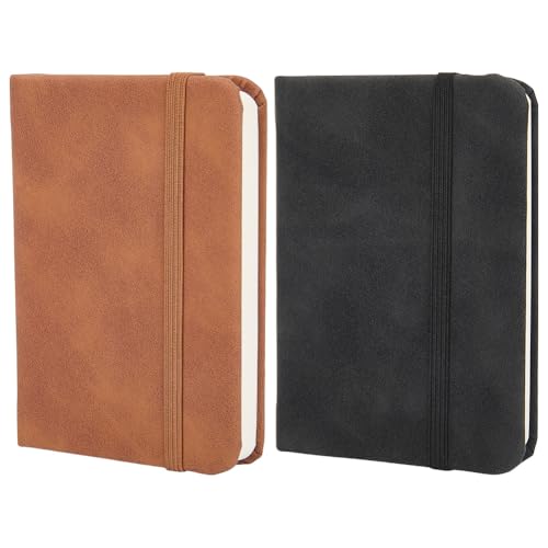 craspire 2Pcs Hardcover Wildleder Tasche Notebook 4,33 x 3 Zoll kleine Notizbuch Journale A7 Mini Notizblock winzige gefüttert Journal Notebook für Büro nach Hause Schule Schreibwaren schwarz braun craspire 2Pcs Hardcover Wildleder Tasche Notebook 4,33 x 3 Zoll kleine Notizbuch Journale A7 Mini Notizblock winzige gefüttert Journal Notebook für Büro nach Hause Schule Schreibwaren schwarz braun von craspire