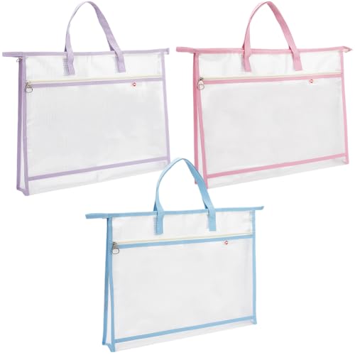 craspire 3 Stück Netz Projekttaschen Mit Griffen A3 rechteckig 3 Farben PVC Bunt Doppellagig Nähdokumentenordner Papier Reißverschlusstaschen Für Schule Büro Arbeit Nähkunst Stickprojekte craspire 3 Stück Netz Projekttaschen Mit Griffen A3 rechteckig 3 Farben PVC Bunt Doppellagig Nähdokumentenordner Papier Reißverschlusstaschen Für Schule Büro Arbeit Nähkunst Stickprojekte von craspire