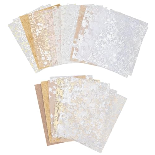 craspire 32 Blatt 2 Farben Goldfolie Strukturiertes Scrapbook Papier Netzstoff Sortiertes Set Retro Handgefertigte Verzierungen Für Scrapbooking Junk Journaling Zubehör Kartenherstellung Bastelplaner craspire 32 Blatt 2 Farben Goldfolie Strukturiertes Scrapbook Papier Netzstoff Sortiertes Set Retro Handgefertigte Verzierungen Für Scrapbooking Junk Journaling Zubehör Kartenherstellung Bastelplaner von craspire