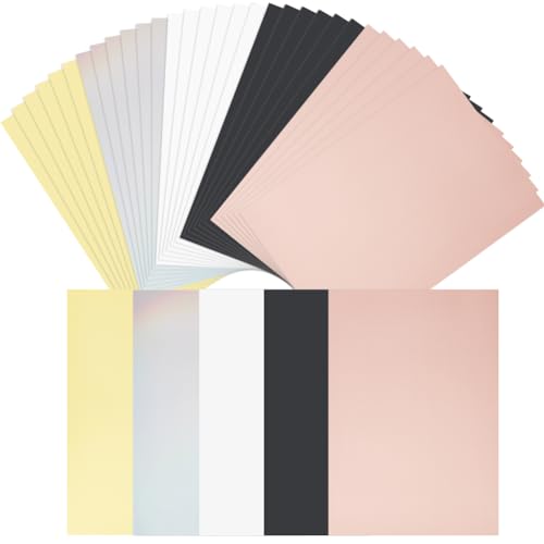 craspire 35 Stück Metallic-Kartonpapierbögen In 5 Farben, A4, rechteckig, Dicke Kartonfolie, 250 g/M², Spiegelnd, Schimmerndes Papier, Reflektierendes Blatt Für Die Kartenherstellung Scrapbook Urlaub craspire 35 Stück Metallic-Kartonpapierbögen In 5 Farben, A4, rechteckig, Dicke Kartonfolie, 250 g/M², Spiegelnd, Schimmerndes Papier, Reflektierendes Blatt Für Die Kartenherstellung Scrapbook Urlaub von craspire
