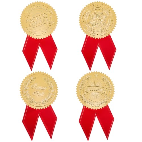 craspire 48 Stück Goldfolien Excellence Aufkleber 2 Zoll Honor Inspire Goldgeprägte Folie Diplom Medaillen Aufkleber Mit Rotem Band Dekorationsaufkleber Selbstklebende Etiketten Für Umschläge craspire 48 Stück Goldfolien Excellence Aufkleber 2 Zoll Honor Inspire Goldgeprägte Folie Diplom Medaillen Aufkleber Mit Rotem Band Dekorationsaufkleber Selbstklebende Etiketten Für Umschläge von craspire