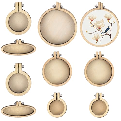 craspire 5 Stil Mini Stickrahmen Gemischte Formen Kleine Winzige Kreuzstichrahmen Aus Holz Verstellbarer Rahmen Kreisförmiger Holzrahmenring Großpackung Für Heimwerker Ornamente Kunsthandwerk craspire 5 Stil Mini Stickrahmen Gemischte Formen Kleine Winzige Kreuzstichrahmen Aus Holz Verstellbarer Rahmen Kreisförmiger Holzrahmenring Großpackung Für Heimwerker Ornamente Kunsthandwerk von craspire