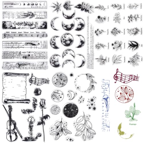 craspire 5 Stile Mondphasen Klare Gummistempel Pflanzen Silikonstempel Transparente Silikonstempel für Journaling Kartenherstellung DIY Scrapbooking handgemachtes Fotoalbum Notizbuch Dekoration craspire 5 Stile Mondphasen Klare Gummistempel Pflanzen Silikonstempel Transparente Silikonstempel für Journaling Kartenherstellung DIY Scrapbooking handgemachtes Fotoalbum Notizbuch Dekoration von craspire