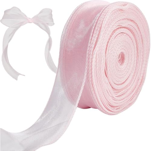 craspire 50 Yards 1-3/5 Zoll Langes Rosa Chiffonband Mit Draht Durchsichtiger Tüll Feste Rolle Organzabänder Mit Draht Gewebt Zum Verpacken von Geschenken Hochzeitssträußen Heimdekoration Haarschmuck craspire 50 Yards 1-3/5 Zoll Langes Rosa Chiffonband Mit Draht Durchsichtiger Tüll Feste Rolle Organzabänder Mit Draht Gewebt Zum Verpacken von Geschenken Hochzeitssträußen Heimdekoration Haarschmuck von craspire
