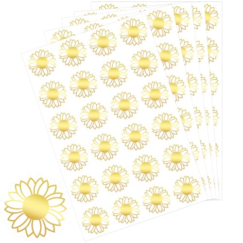 craspire 504 Stück Sonnenblumen Umschlagaufkleber Geprägte Blumenaufkleber Selbstklebende Goldfolie Florale Umschlagsiegel Etiketten Für Selbstgemachte Fotoalben Umschläge Einladungskarten Tagebücher craspire 504 Stück Sonnenblumen Umschlagaufkleber Geprägte Blumenaufkleber Selbstklebende Goldfolie Florale Umschlagsiegel Etiketten Für Selbstgemachte Fotoalben Umschläge Einladungskarten Tagebücher von craspire