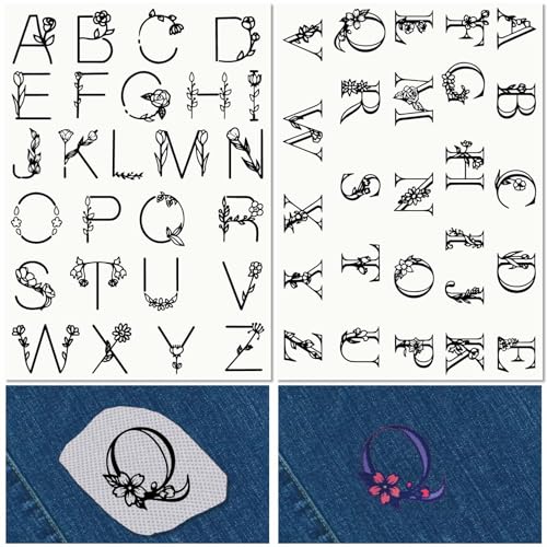 craspire 52 Stück Buchstabe AZ Wasserlösliche Stickstabilisatoren Handnähen Stick-Und Stitch-Transfers Papier Abwaschbar Vorgedruckte Selbstklebende Muster Für Taschen Stoff Nähen Liebhaber craspire 52 Stück Buchstabe AZ Wasserlösliche Stickstabilisatoren Handnähen Stick-Und Stitch-Transfers Papier Abwaschbar Vorgedruckte Selbstklebende Muster Für Taschen Stoff Nähen Liebhaber von craspire