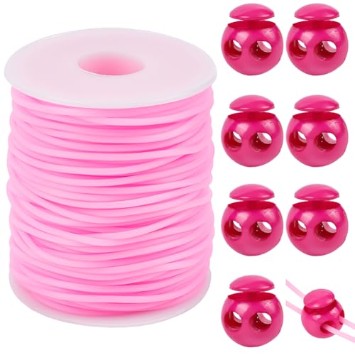 craspire 54.68 Yards Rosa Hohlrohr Gummikordeln Mit Kunststoff Kordelstoppern Gummirohre Barber Cords Maschenhalter Zum Stricken DIY Perlenketten Armbänder Nadelspitzenschutz Schmuck craspire 54.68 Yards Rosa Hohlrohr Gummikordeln Mit Kunststoff Kordelstoppern Gummirohre Barber Cords Maschenhalter Zum Stricken DIY Perlenketten Armbänder Nadelspitzenschutz Schmuck von craspire