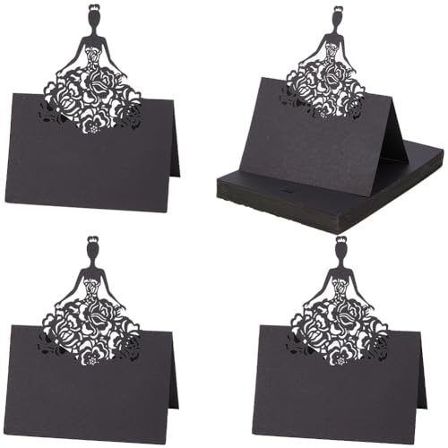 craspire 60 Stück Hochzeitstisch-Tischkarten, Schwarzes Hohles Papier, 3D-Platzkarten Mit Sitznummern Und Namen Für Hochzeit, Verlobung, Valentinstag, Party, Dekoration, Empfang, Bankett, Geburtstag craspire 60 Stück Hochzeitstisch-Tischkarten, Schwarzes Hohles Papier, 3D-Platzkarten Mit Sitznummern Und Namen Für Hochzeit, Verlobung, Valentinstag, Party, Dekoration, Empfang, Bankett, Geburtstag von craspire