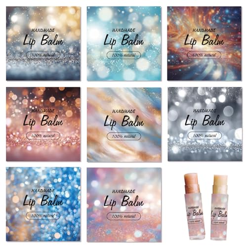 craspire 80 Stück 8 Stile Funkelnde Lippenbalsam Aufkleber Selbstklebende Hausgemachte Lippenbalsam Etiketten Vintage Quadratische DIY Etikettenaufkleber Für Lippenbalsam Behälter Kosmetik craspire 80 Stück 8 Stile Funkelnde Lippenbalsam Aufkleber Selbstklebende Hausgemachte Lippenbalsam Etiketten Vintage Quadratische DIY Etikettenaufkleber Für Lippenbalsam Behälter Kosmetik von craspire