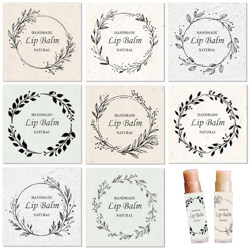 craspire 80 Stück 8 Stile Girlande Lippenbalsam Aufkleber Kranz Selbstklebende Tuben Selbstgemachte Lippenstift Papieretiketten Quadratisch Wasserdicht Aufkleber Für DIY Behälter Kosmetikverpackungen craspire 80 Stück 8 Stile Girlande Lippenbalsam Aufkleber Kranz Selbstklebende Tuben Selbstgemachte Lippenstift Papieretiketten Quadratisch Wasserdicht Aufkleber Für DIY Behälter Kosmetikverpackungen von craspire
