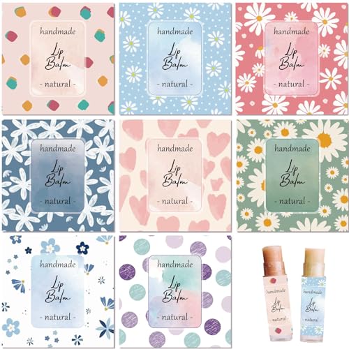 craspire 80 Stück 8 Stile Lippenbalsam-Aufkleber, Blumen-Hintergrund, Selbstklebende, Hausgemachte Lippenbalsam-Etiketten, Vintage, Quadratisch, DIY-Herz-Etikettenaufkleber Für Lippenbalsam-Behälter craspire 80 Stück 8 Stile Lippenbalsam-Aufkleber, Blumen-Hintergrund, Selbstklebende, Hausgemachte Lippenbalsam-Etiketten, Vintage, Quadratisch, DIY-Herz-Etikettenaufkleber Für Lippenbalsam-Behälter von craspire