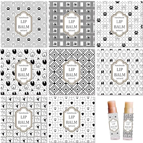 craspire 80 Stück 8 Stile Lippenbalsam-Aufkleber, Vintage-Muster, Selbstklebende, Hausgemachte Lippenbalsam-Etiketten, Vintage-Quadrat-DIY-Etikettenaufkleber Für Lippenbalsam-Behälter, Kosmetik craspire 80 Stück 8 Stile Lippenbalsam-Aufkleber, Vintage-Muster, Selbstklebende, Hausgemachte Lippenbalsam-Etiketten, Vintage-Quadrat-DIY-Etikettenaufkleber Für Lippenbalsam-Behälter, Kosmetik von craspire