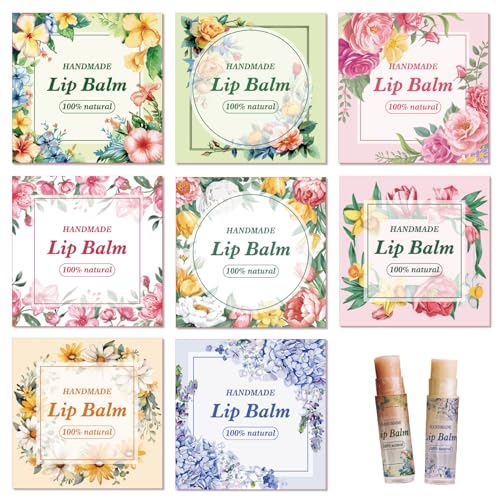 craspire 80 Stück 8 Stile Lippenbalsam Aufkleber Kranz Blume Floral Rose Gänseblümchen Selbstklebende Hausgemachte Lippenbalsam Etiketten Mehrfarbig Vintage Quadratisch DIY Etikettenaufkleber craspire 80 Stück 8 Stile Lippenbalsam Aufkleber Kranz Blume Floral Rose Gänseblümchen Selbstklebende Hausgemachte Lippenbalsam Etiketten Mehrfarbig Vintage Quadratisch DIY Etikettenaufkleber von craspire