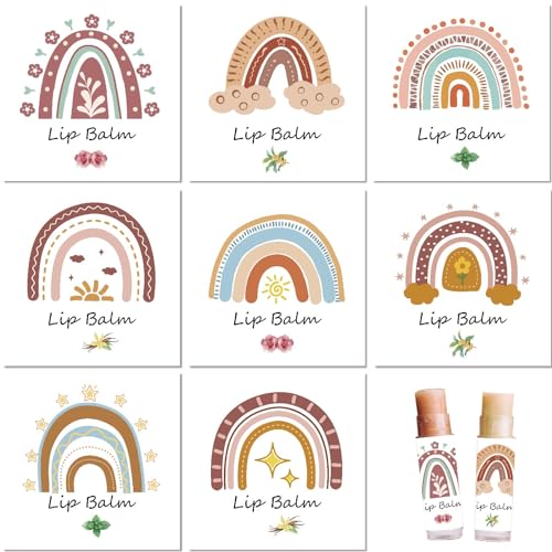 craspire 80 Stück 8 Stile Lippenbalsam-Aufkleber Regenbogen Selbstklebende Selbstgemachte Lippenbalsam-Etiketten Vintage Quadratische DIY-Etikettenaufkleber Für Lippenbalsambehälter Kosmetik craspire 80 Stück 8 Stile Lippenbalsam-Aufkleber Regenbogen Selbstklebende Selbstgemachte Lippenbalsam-Etiketten Vintage Quadratische DIY-Etikettenaufkleber Für Lippenbalsambehälter Kosmetik von craspire