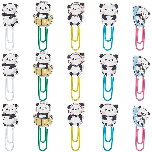 craspire 80 Stück Niedliche Panda-Büroklammern, 5 Farben, Tierbinder, Büroklammern, Klammern Mit Durchsichtiger Box, Lesezeichen, Metallplaner, Memorandum-Spender Für Bürobedarf, Schule, Zuhause craspire 80 Stück Niedliche Panda-Büroklammern, 5 Farben, Tierbinder, Büroklammern, Klammern Mit Durchsichtiger Box, Lesezeichen, Metallplaner, Memorandum-Spender Für Bürobedarf, Schule, Zuhause von craspire