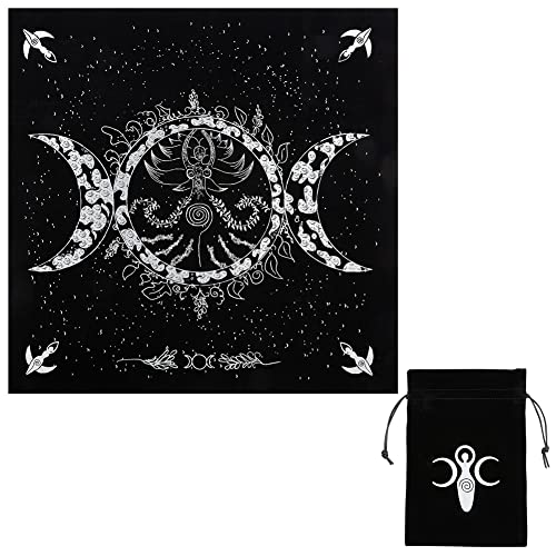 craspire Altartuch, Tarotkarten, Tisch, Hexerei, Hexerei, Hexerei, Hexerei, Dreifachmond, Göttin, Tischdecke, Alter, Heiliger Tisch, Abdeckung, Spiritueller Zauber, Hexe, Tarot-Zubehör craspire Altartuch, Tarotkarten, Tisch, Hexerei, Hexerei, Hexerei, Hexerei, Dreifachmond, Göttin, Tischdecke, Alter, Heiliger Tisch, Abdeckung, Spiritueller Zauber, Hexe, Tarot-Zubehör von craspire
