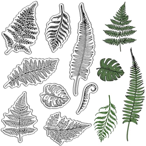 craspire Blätter Gummistempel Baumblatt Transparente Klare Stempel Silikonsiegel Stempel Für DIY Scrapbooking Fotoalbum Dekorative Karten Herstellung Stempel Tagebuch Dekor von craspire