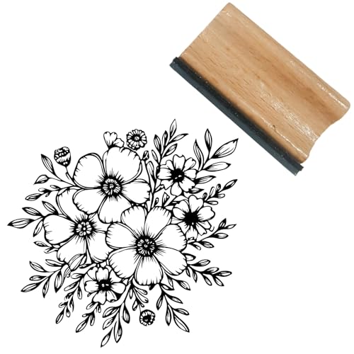 craspire Blumen Holzstempel Florale Gummistempel 1.6 x 1.6 Zoll Naturholz Wiederverwendbar Vintage Frühling Quadratisch Dekorativ Scrapbooking Kleines Drucksiegel Für DIY Journaling Kartenherstellung craspire Blumen Holzstempel Florale Gummistempel 1.6 x 1.6 Zoll Naturholz Wiederverwendbar Vintage Frühling Quadratisch Dekorativ Scrapbooking Kleines Drucksiegel Für DIY Journaling Kartenherstellung von craspire