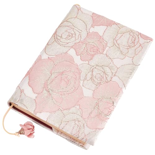 craspire Buchumschlag Passend Für Größe A5 8,3 x 6,3 Zoll Weicher Satinstoff Rosa Rosenblume Waschbare Buchhülle Lesezeichen Hardcover Taschenbuch Softcover Buchschutz Für Buchliebhaber Klassenzimmer craspire Buchumschlag Passend Für Größe A5 8,3 x 6,3 Zoll Weicher Satinstoff Rosa Rosenblume Waschbare Buchhülle Lesezeichen Hardcover Taschenbuch Softcover Buchschutz Für Buchliebhaber Klassenzimmer von craspire