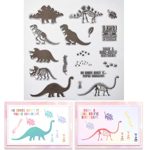 craspire Dinosaurier-Stempel, Fossile Fußabdrücke, Wort, Wiederverwendbar, Retro, Transparent, Silikon-Stempelsiegel Für Journaling, Kartenherstellung, DIY, Scrapbooking, Fotoalbum, Dekoratives craspire Dinosaurier-Stempel, Fossile Fußabdrücke, Wort, Wiederverwendbar, Retro, Transparent, Silikon-Stempelsiegel Für Journaling, Kartenherstellung, DIY, Scrapbooking, Fotoalbum, Dekoratives von craspire