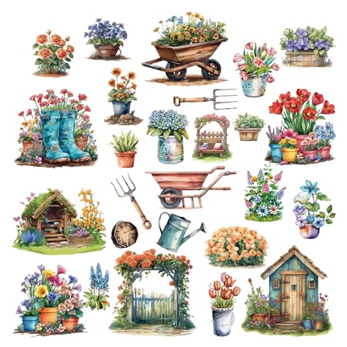 craspire Fensteraufkleber Mit Sommergartenblumen Selbstklebend Blumenmuster Vogelschlag Transferaufkleber Für Kommoden Dessous Kommoden Schubladen Glas Porzellan Holz Kunststoff von craspire